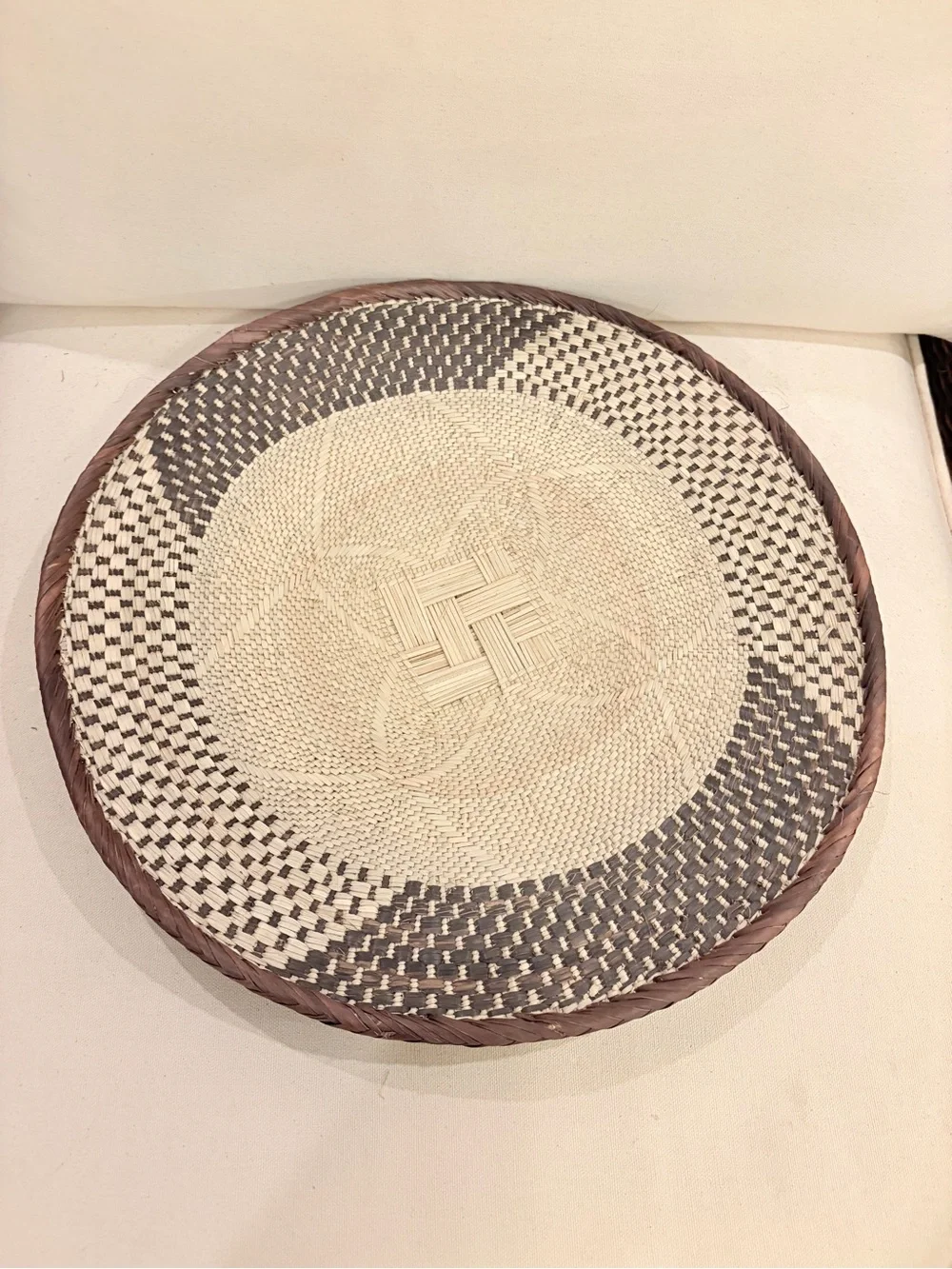 One of a Kind! NEW Woven Basket. Made by Binga people of Zambia Zimbabwe Africa